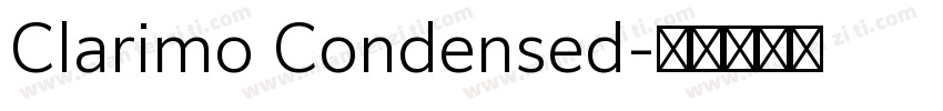 Clarimo Condensed字体转换